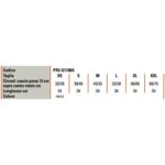 Pr G A Tabella Misure