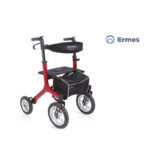 Rollator pieghevole in alluminio 4 ruote pneumatiche – Moretti Spa RP562 ERMES - immagine 2