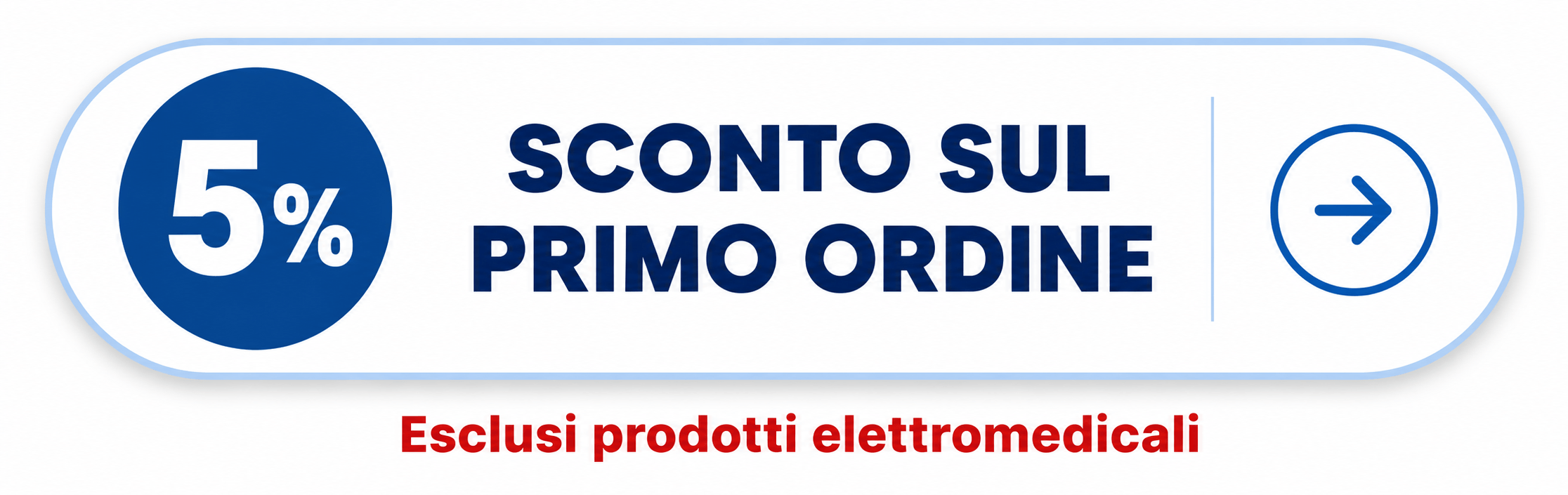 5% sconto sul primo ordine