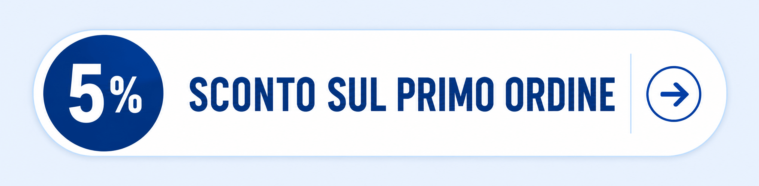5% sconto sul primo ordine